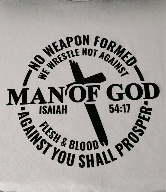 Man of God T-Shirt Size XL
