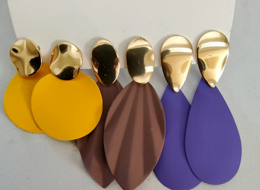 Matte Water Drop Earrings