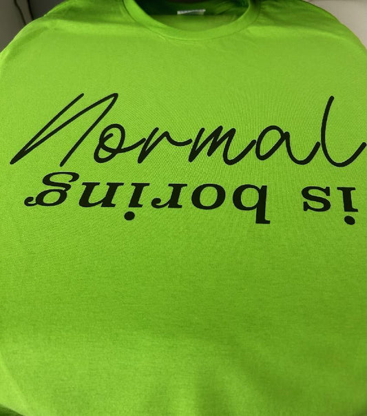 Lime Green Normal is boring. Size L