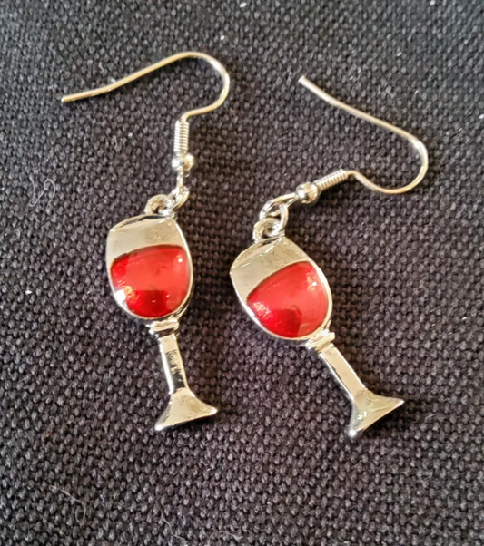 Wine Glass Earrings