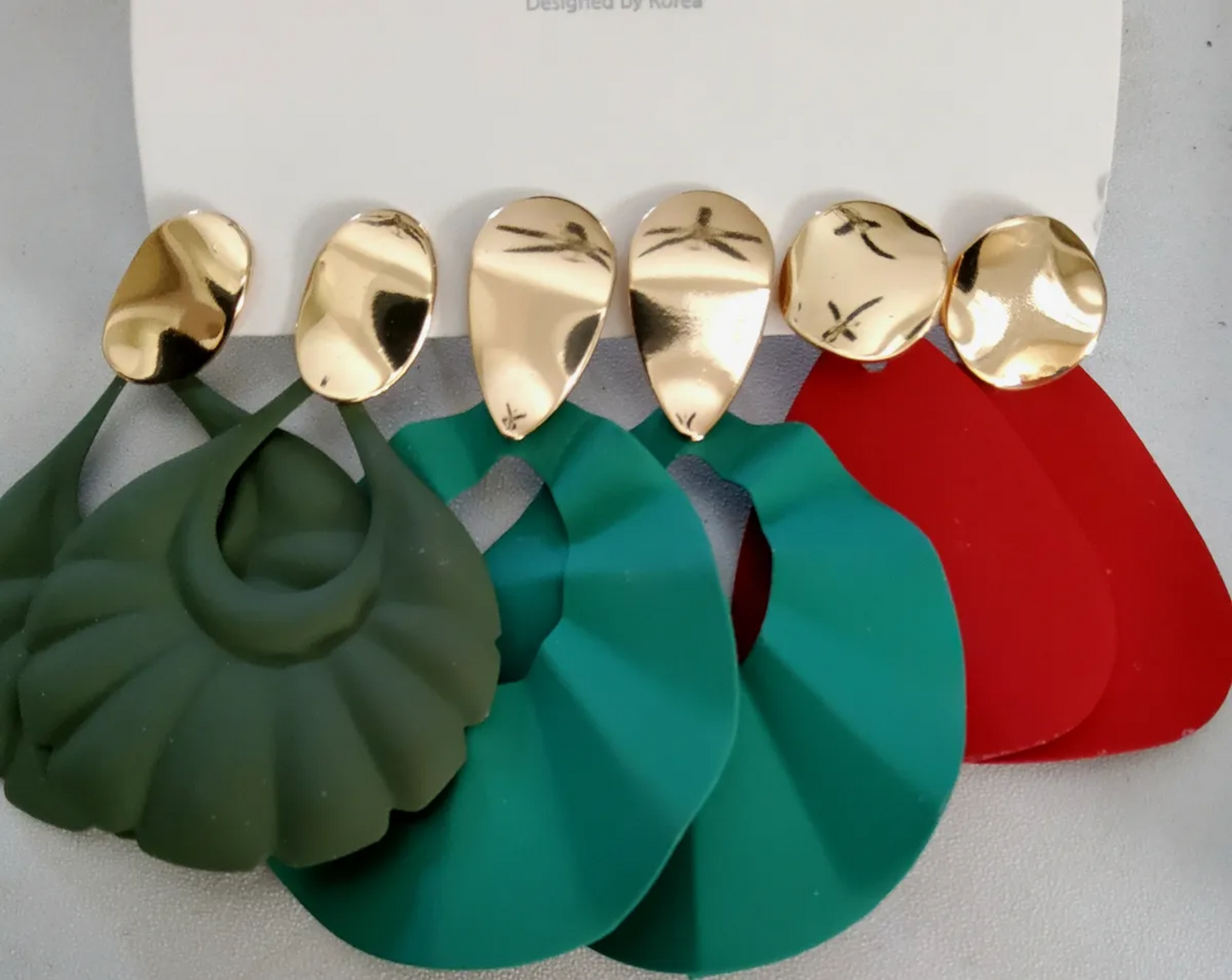 Matte Water Drop Earrings