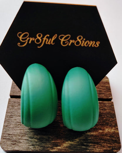 Colorful Crescent Earrings